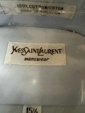 Yves Saint Laurent Light Blue Menswear Shirt